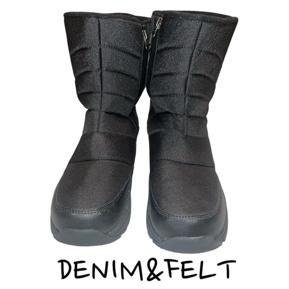 SILENTCARE Mens Winter Mid-Calf Snow Boot Fur Warm Waterproof Slip On | NEW/NWOB - Picture 10 of 14